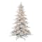 9ft. Pre-Lit Flocked Utah Fir Artificial Christmas Tree, Clear Lights